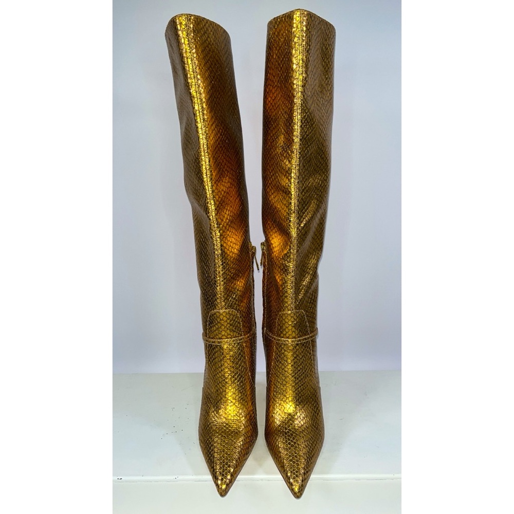 Sam Edelman Elia Bronze Metallic Snake Print Boot (Size: 9) - Picture 6 of 11